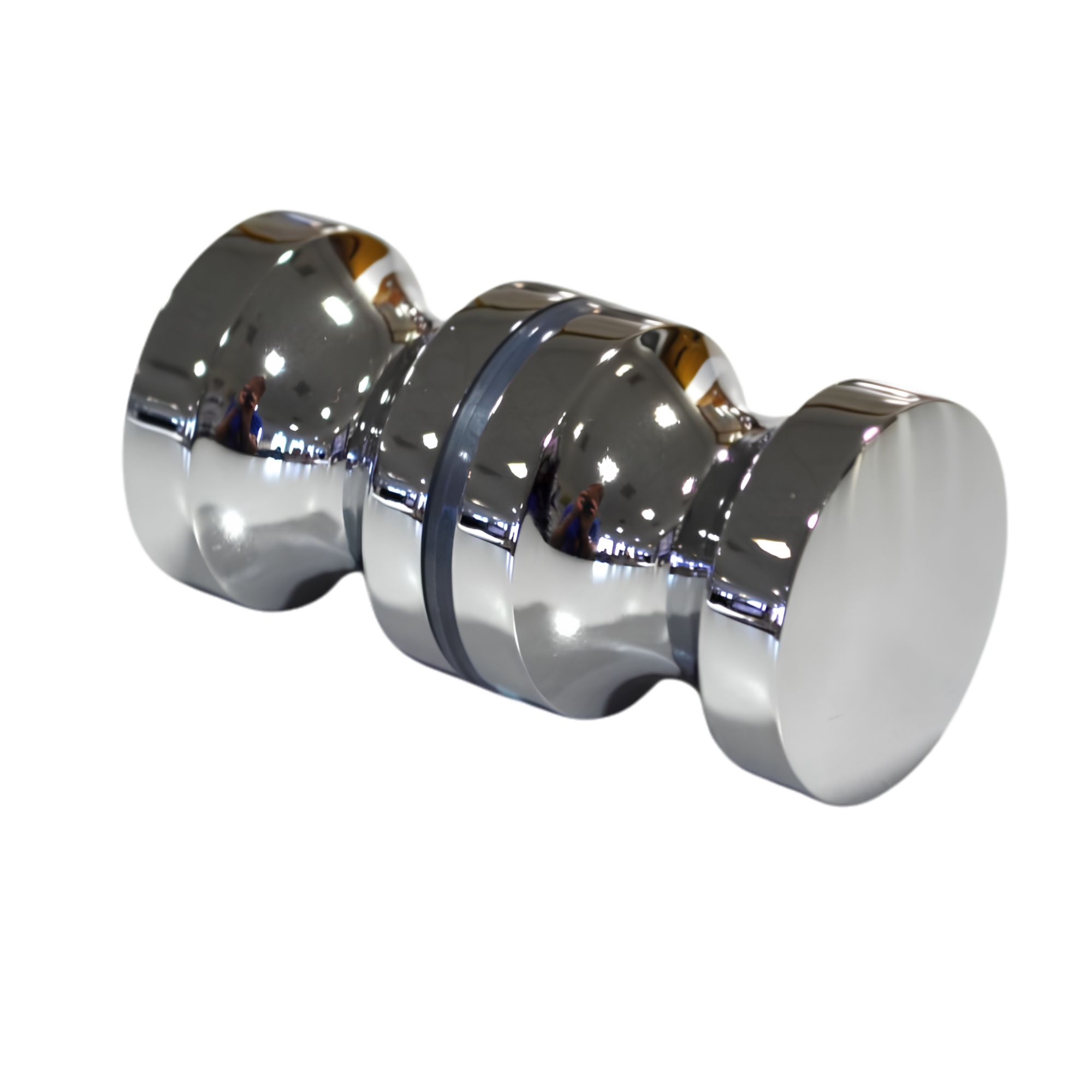 Glastürknopf mit Griffnute