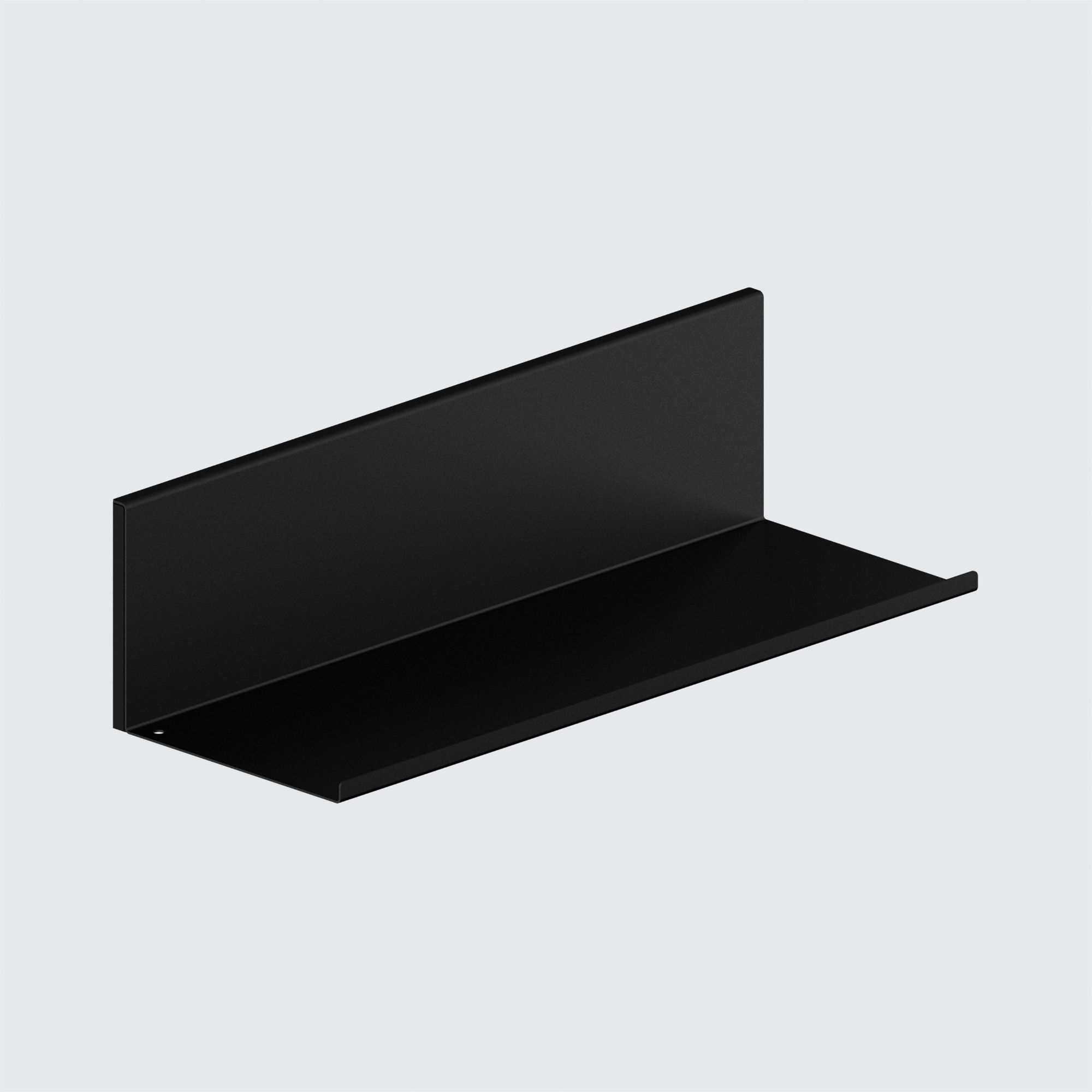 Magnetisches Metallregal in Schwarz für die Küchenrückwand