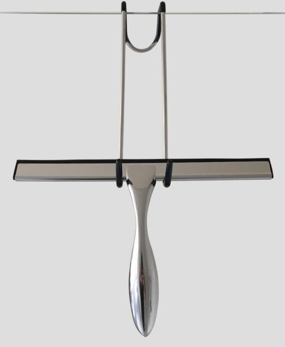 Duschabzieher LINE mit Halterung für Glaswand