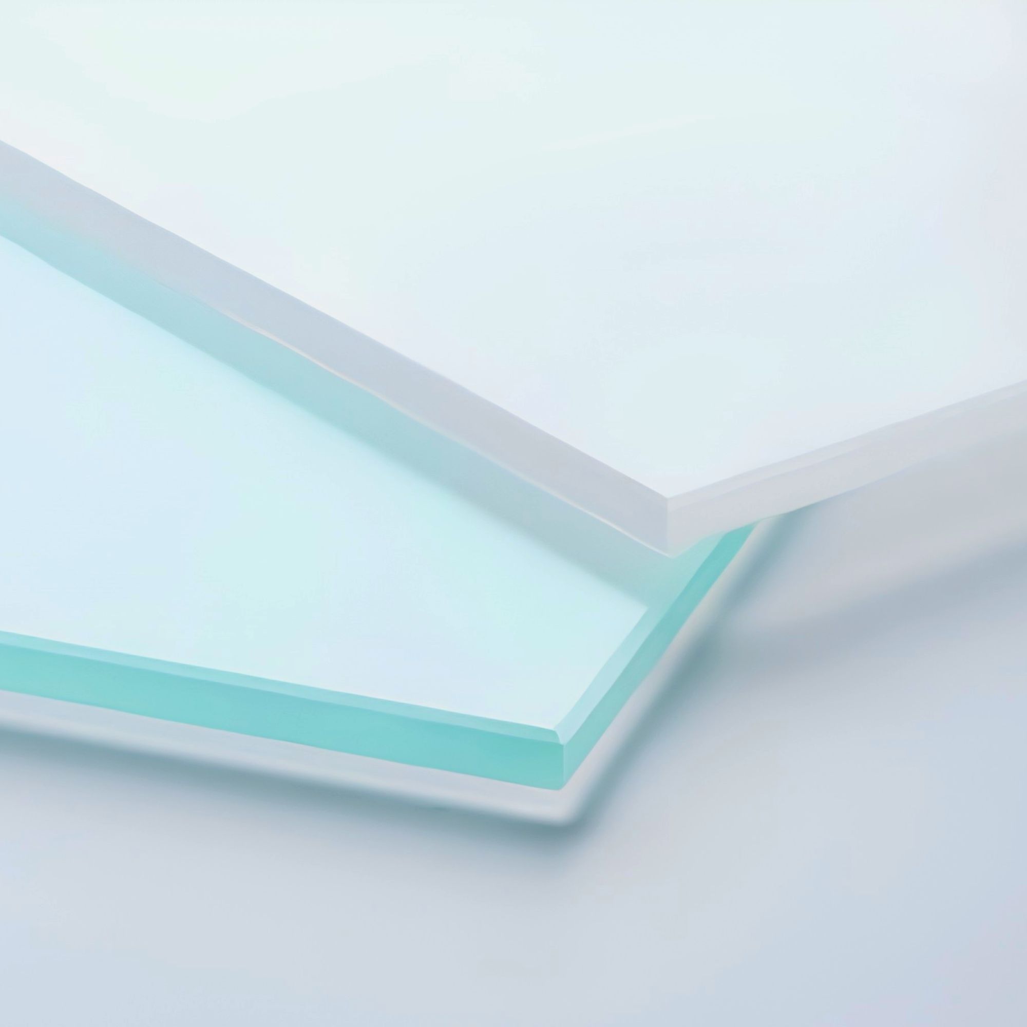 Zwei Scheiben Satinato Floatglas