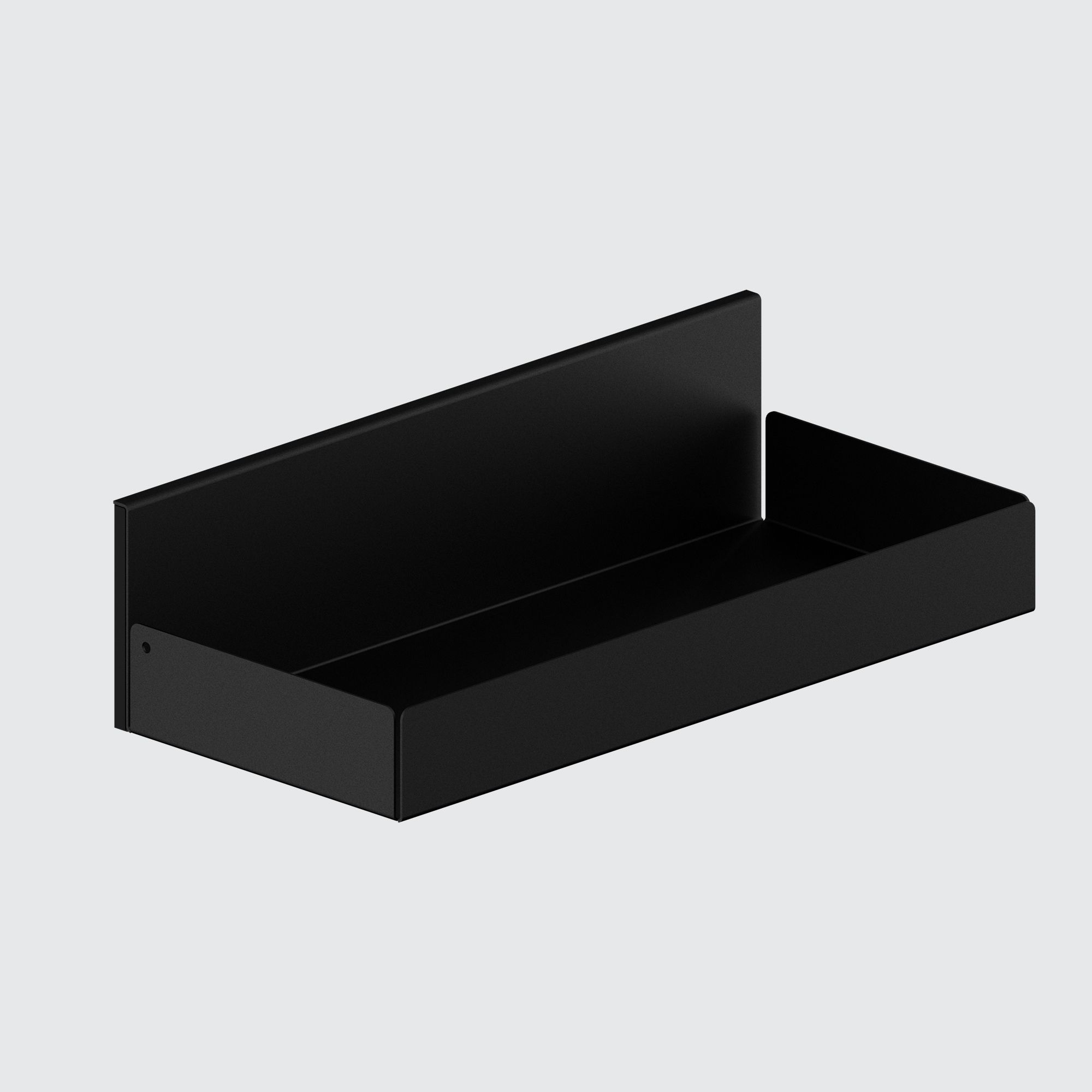 Grosse magnetische Metallbox in Schwarz für die Küchenrückwand